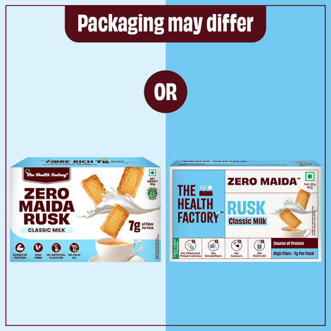 The Health Factory Zero Maida Rusk - Classic Milk