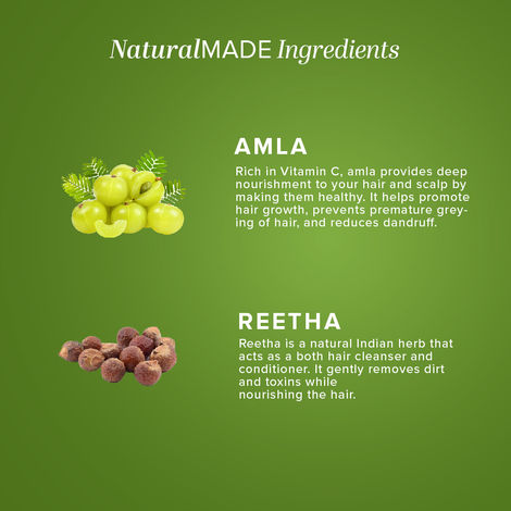 Khadi Natural Amla And Reetha Hair Cleanser | Promotes Hair Growth And Strenghtens Hair