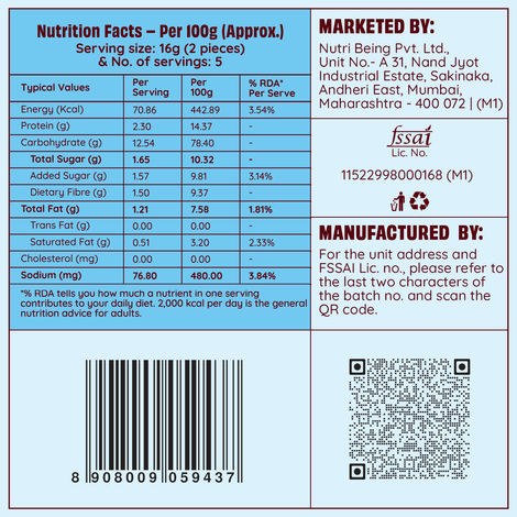 The Health Factory Zero Maida Rusk - Classic Milk