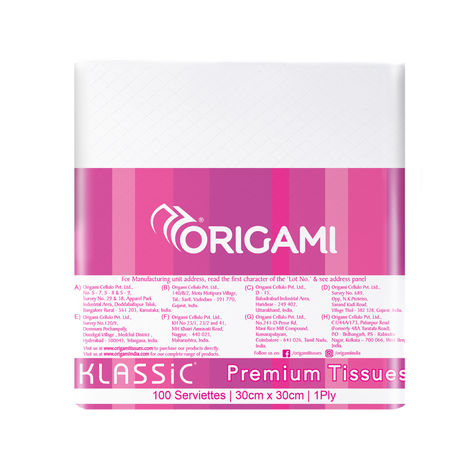 Origami Klassic Premium Napkins (1 Ply)