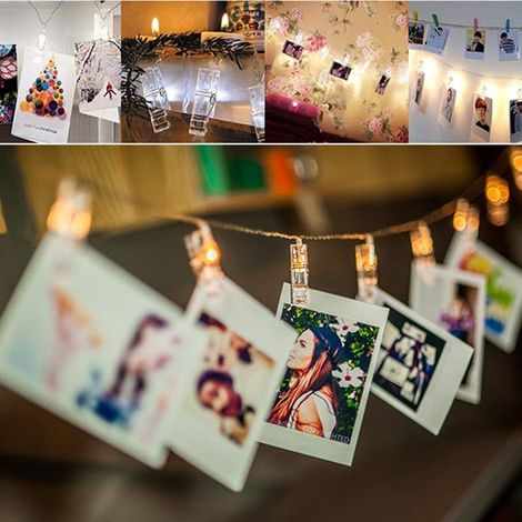 Quace LED Decorative Lights - Yellow | ‎Photo Clips