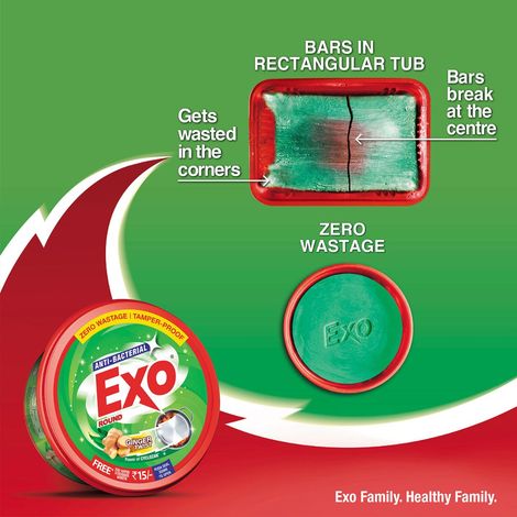 Exo Ginger Twist Dishwash Bar | Anti Bacterial