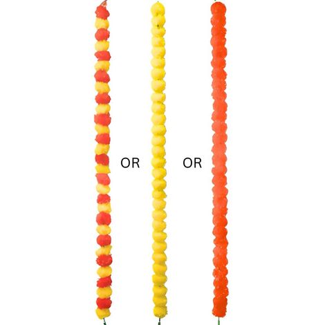 Artificial Marigold Flowers Garland - Assorted | Se7en