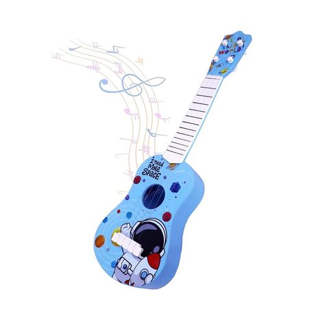 Toyshine 21 Space Theme Guitar with Easy-to-Hold Strings for Kids