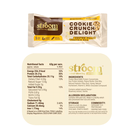 Stroom Cookie Crunch Delight 20g protein Bars