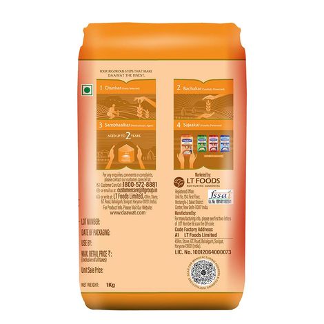 Daawat Pulav Basmati Rice | Long Grain