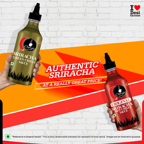 Ching's Secret Original Sriracha Hot Chilli Sauce (Red), Dip, Spread, Cook, Drizzle