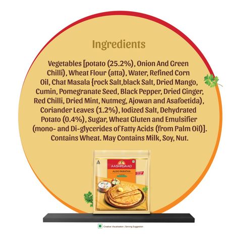 Aashirvaad Ready To Cook Aloo Paratha