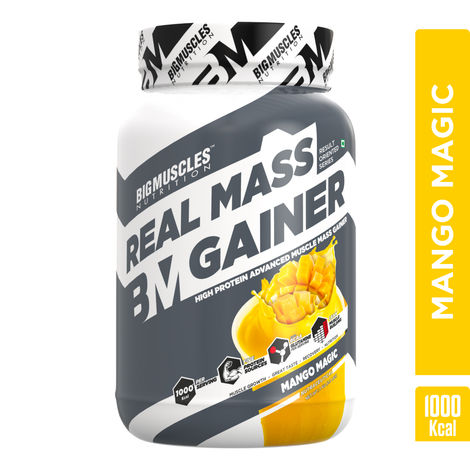 Big Muscles Nutrition Real Mass Gainer | Mango Magic