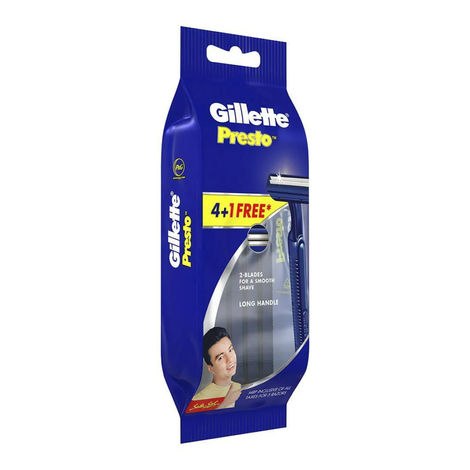 Gillette Presto Ready Shaver 5 Blades