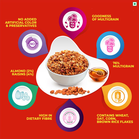 Kwality Muesli Crunchy Almond Raisins And Honey
