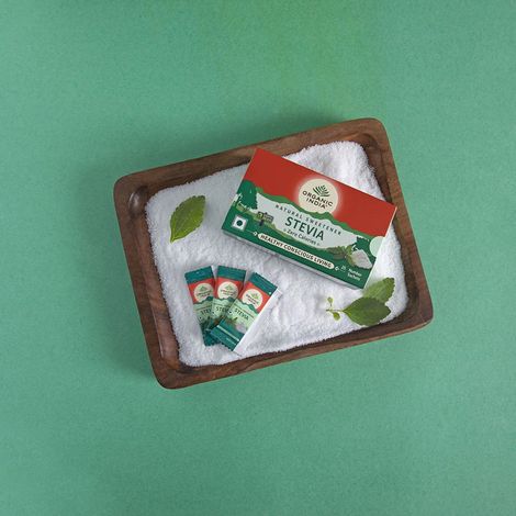 Organic India Stevia Powder, Natural Sweetener, Sugar Free, 25 Sachets