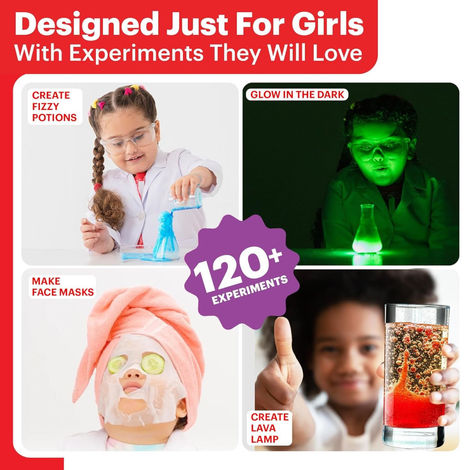 Einstein Box Ultimate Girls' Science Kit For Girls Ages 6-8-10-12 Years