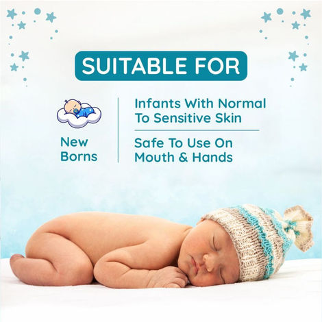 Mother Sparsh Water Baby Wipes For Kids | 0 - 3 years | 72 Pulls Per Pack