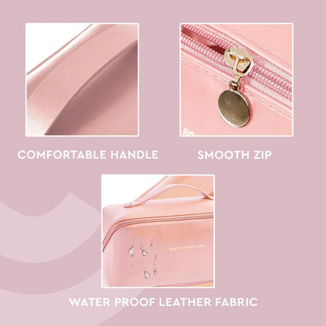 GUBB Multifunctional Organizer Makeup Travel Bag - Pink