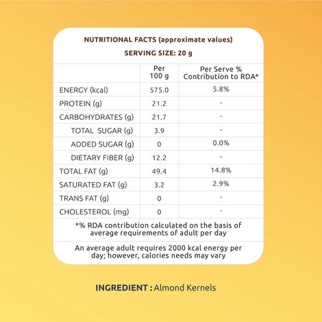 Farmley 100% Natural California Almonds - Badam