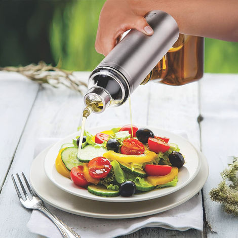Crystal Stainless Steel Oil Pourer/ Dispenser 1000 ml