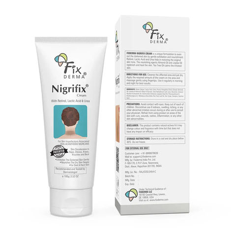 Fixderma Nigrifix Cream - Dark Patch Corrector for Neck, Underarms, Elbows
