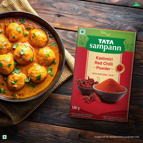 Tata Sampann Kashmiri Red Chilli Powder with Natural Oils Kashmiri Lal Mirch Powder