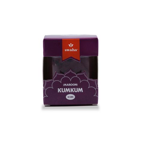 Swaha Pure Kumkum Maroon - Small