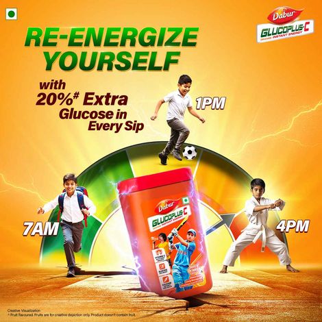 Dabur Health Care Orange Flavoured Glucose Powder