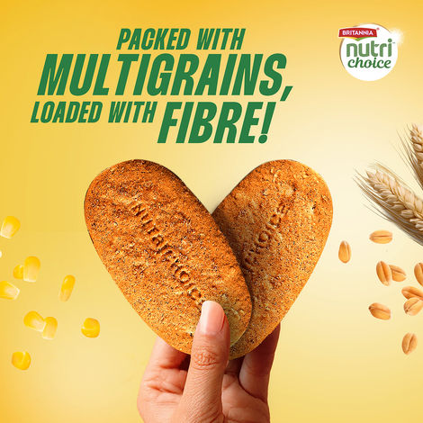 Britannia 5 Grain High-Fibre Biscuits Multigrain Digestive Biscuits | Maida-free and Trans Fat-free