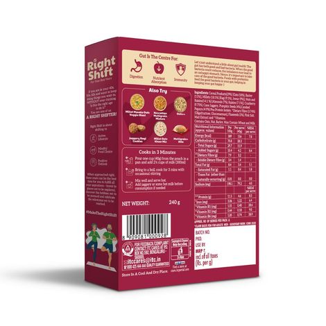 Right Shift Millet Oatmeal | High Protein & Fibre, No preservative | Sweetened with Jaggery