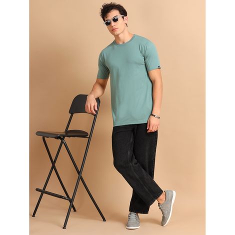 Bushirt Men's Solid T-shirt | Russian Green - S