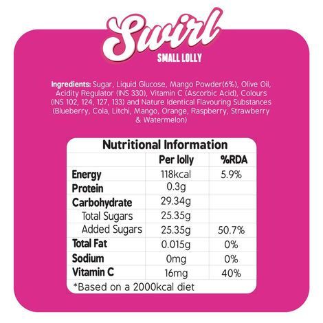 Zubi Swirl Small Lolly