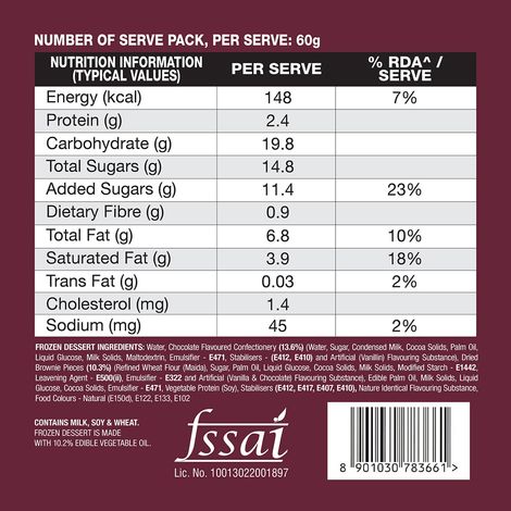 Kwality Wall's Choco Brownie Fudge Tub