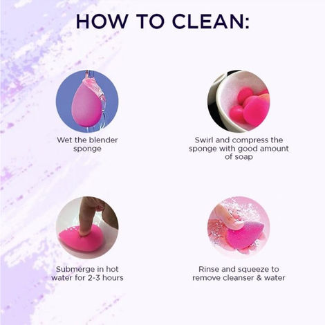 Bronson Professional Purple Beauty Blender Makeup Sponge