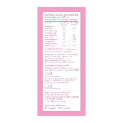 MINUS THIRTY Espresso Mini Stick Vegan & Sugar Free