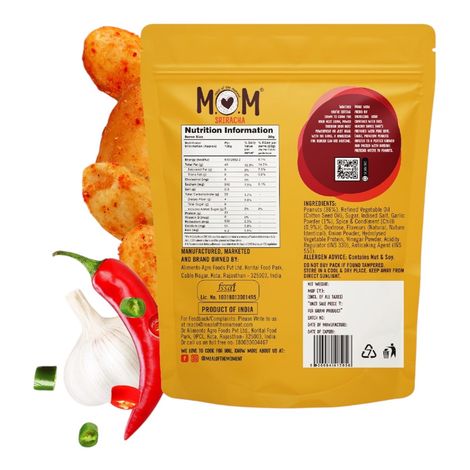 MOM Sriracha Roasted Peanuts