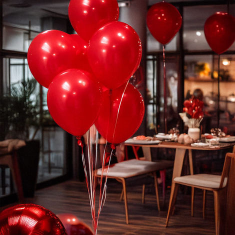 Red Heart Balloons