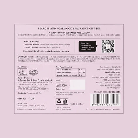 Iris Botanics Gift set Fragrance Tearose & Agarwood