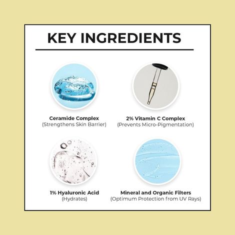 Dr. Sheth'S Ceramide & Vitamin C Sunscreen Spf 50 Pa+++ No White Cast For All Skin Type