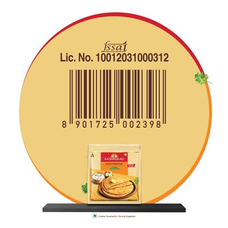 Aashirvaad Ready To Cook Aloo Paratha