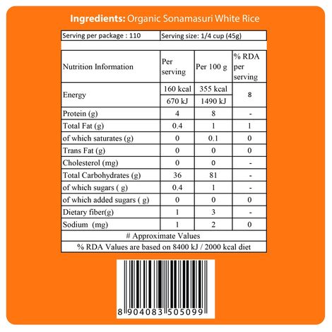 24 Mantra Organic Sona Masoori Rice