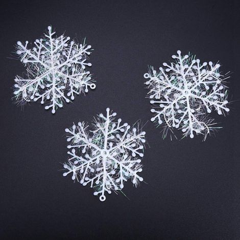 Gullak 15 cm Set Of 6 Snowflakes White