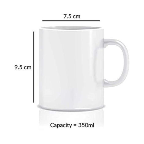 Kooltech Transparent My Coffee Is Strong And So Am I Printed Coffee Mug - Transparent, 325 Ml