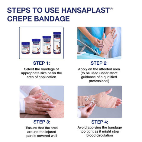 Hansaplast Crepe Bandage (8 CM X 4 M)