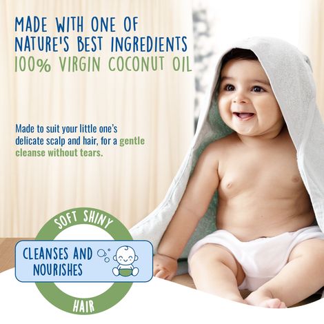Parachute Advansed Baby Shampoo For Kids Tear Free Tender Coconut Water & Virgin Coconut Oil