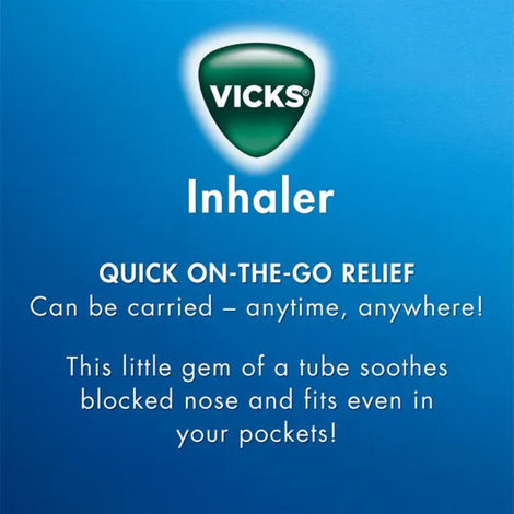 Vicks Vaporub(25ml), Vicks Inhaler (0.5ml) & Vicks Steam Pods(4pc) Combo