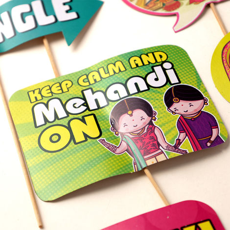 Oye Happy Mehandi Party Props