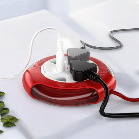 Gold Medal Krysta 2 Pin Heavy-Duty 5-Meter Cable Extension Cord|Master Switch with Indicator|Universal Sockets | Ultra-Smooth Rotation Extension Board for Home & Office