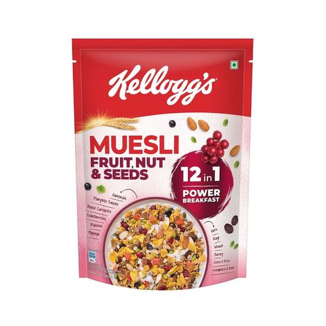 Kellogg's Muesli Fruit Nut & Seeds 12-in-1 Power Breakfast