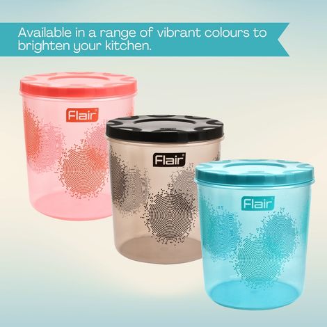 Flair Kitchen Mate Classic Containers Set-3 | 4700/7000/10000 ml | Blue