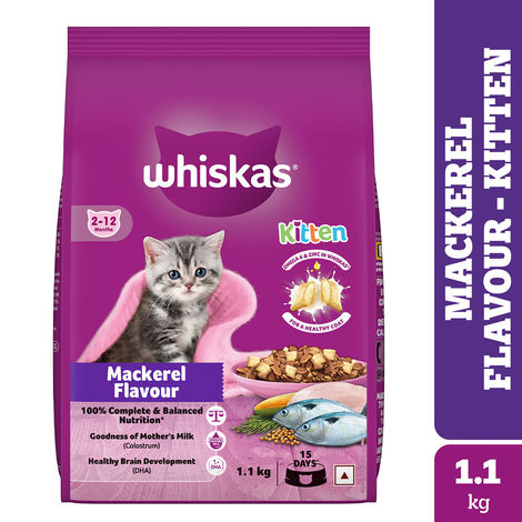 Whiskas Kitten Mackerel Flavour Dry Cat Food