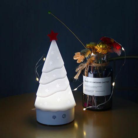 Desidiya Christmas Snow Tree Led Night Light - Cute And Creative Decor Lamp