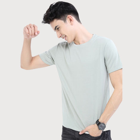 Ketch Men Printed Men Round Neck Multicolor T-Shirt | Green | M